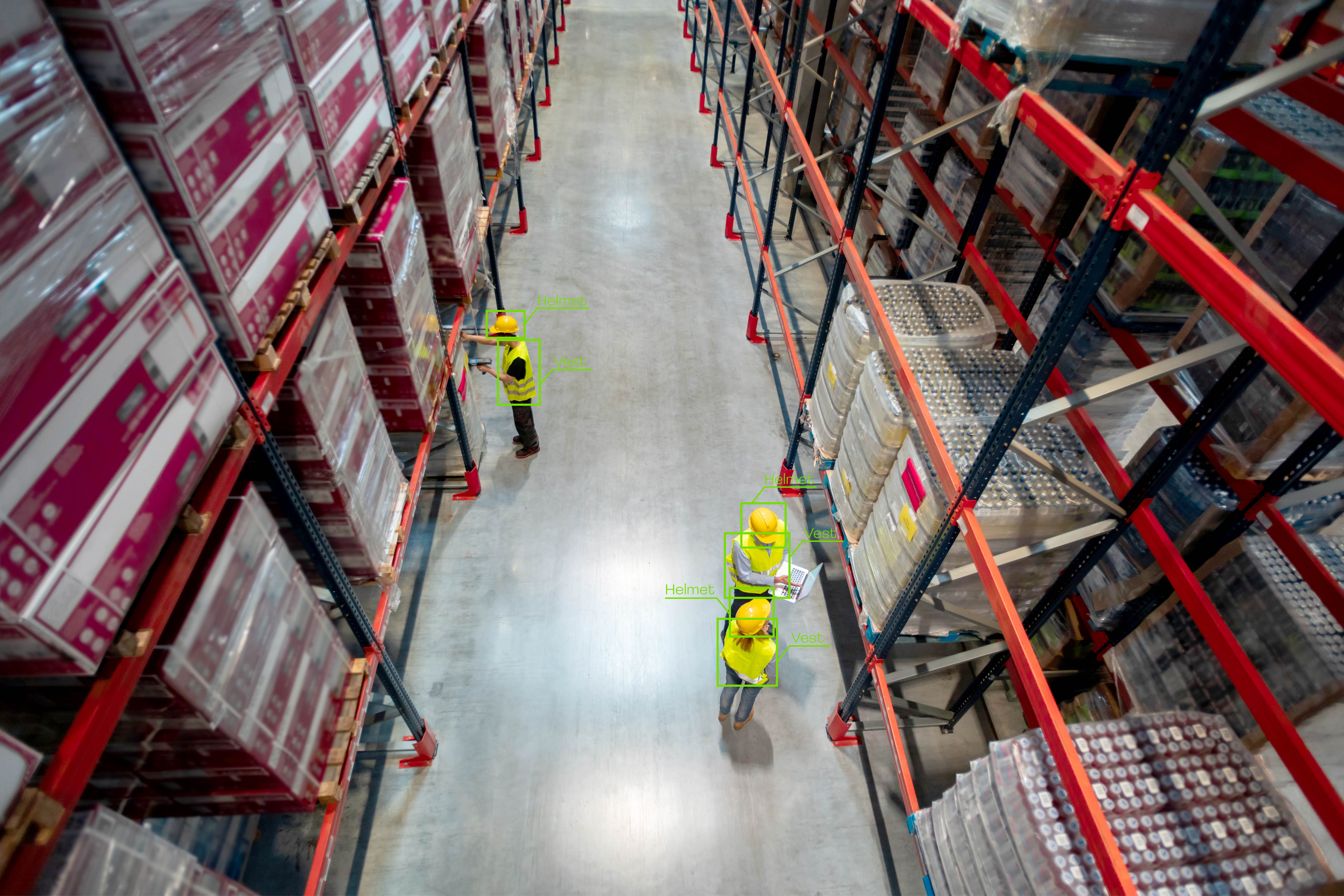 AI-powered worker monitoring in warehouse